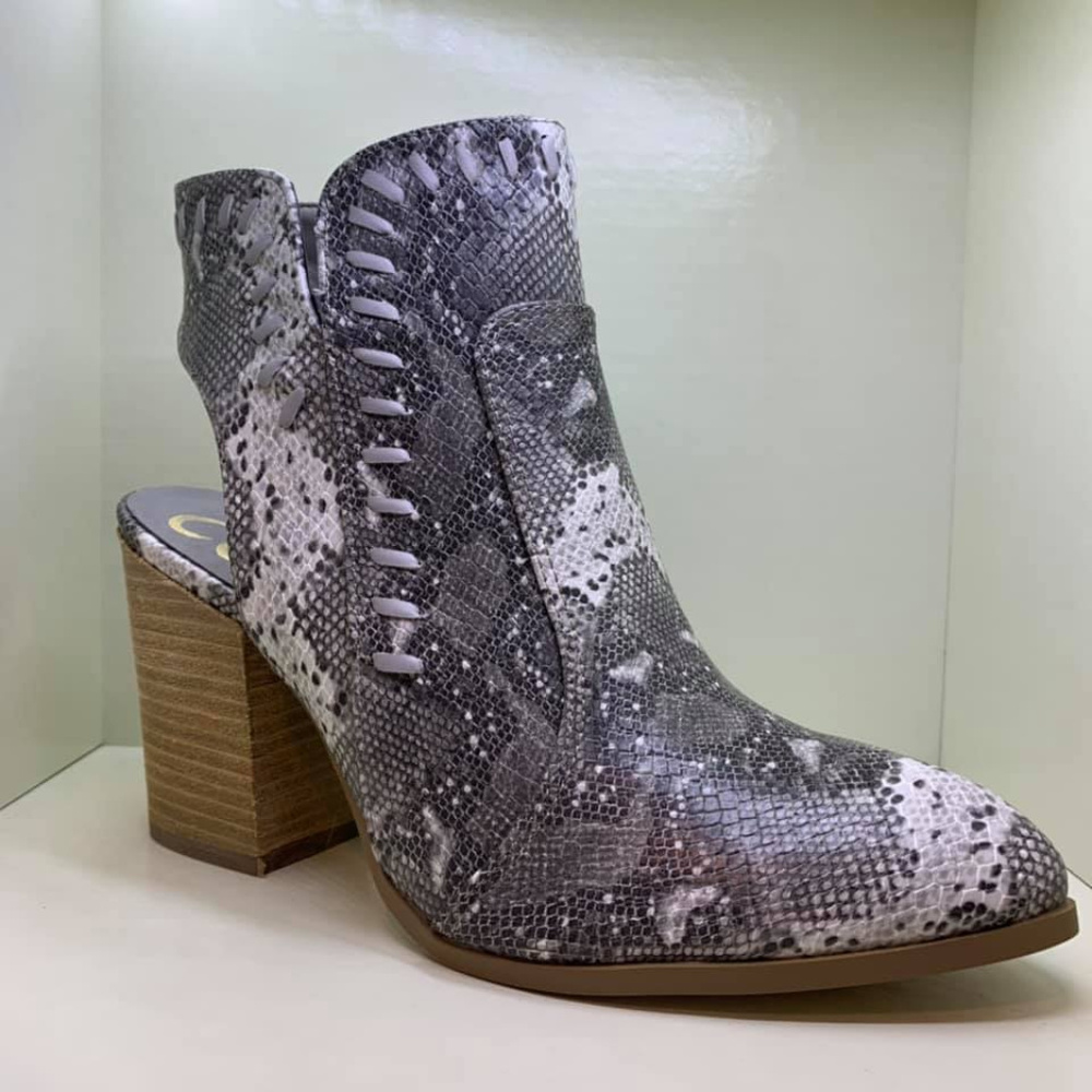 Snake Skin Bootie